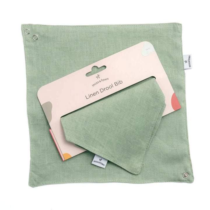 Linen Drool Bib Fern | Bee Like Kids