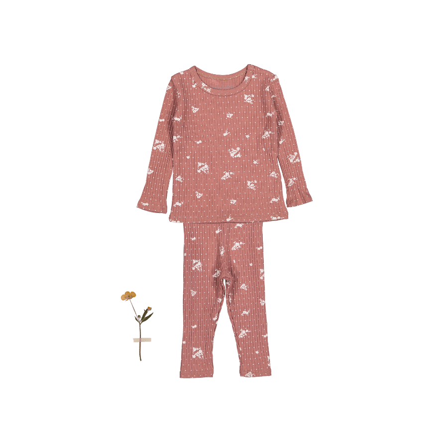 Lovely lLttles Rosewood Florals Printed Tee + Legging | Bee Like Kids