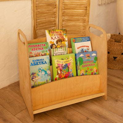 2in1 Montessori Shelves Set: Bookshelf + Toy Shelf