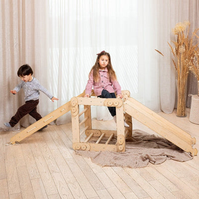 Goodevas 3in1 Montessori climbing set | Snake ladder | Slide Boiard | Net | Bee Like KidsBee Like Kids