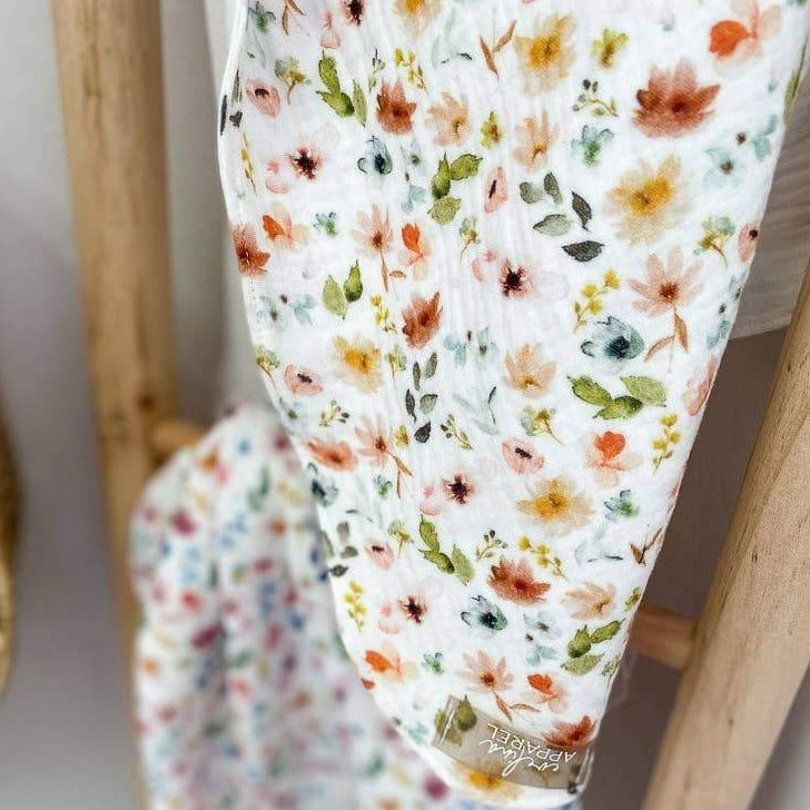 Floral Baby Blanket - Blush | Evelina Apparel | Bedding - Bee Like Kids