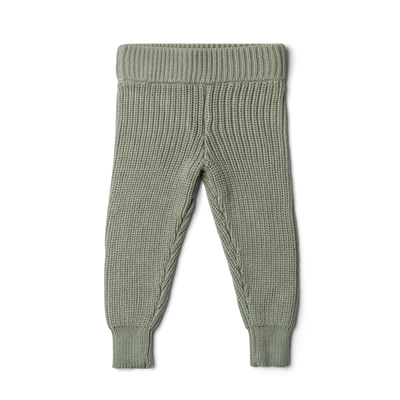 Organic Cotton Knit Pants - Ash | goumikids | Baby Clothes - Bee Like Kids