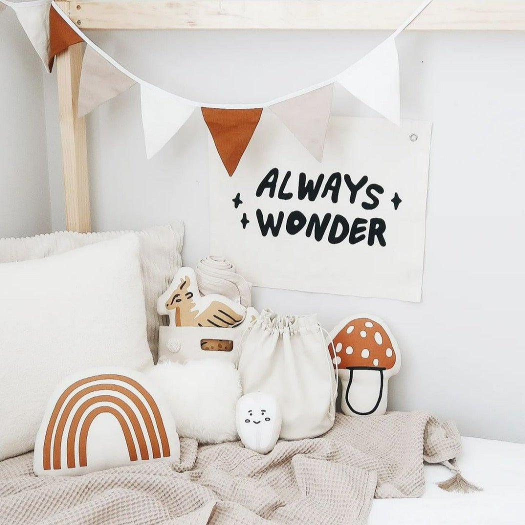 Always Wonder Canvas Banner | Imani Collective | Bee Like Kids