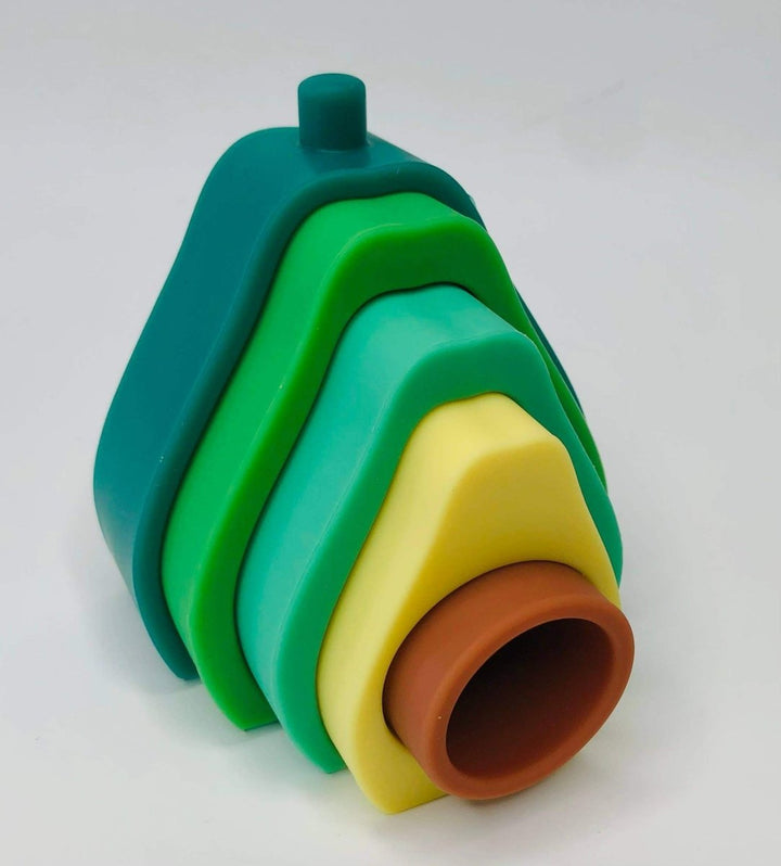 Avocado Silicone Stacking | EcoFreax | Toys - Bee Like Kids
