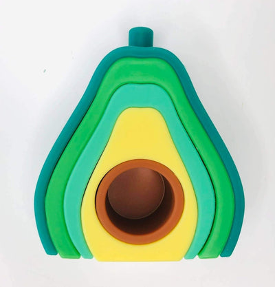 Avocado Silicone Stacking | EcoFreax | Toys - Bee Like Kids