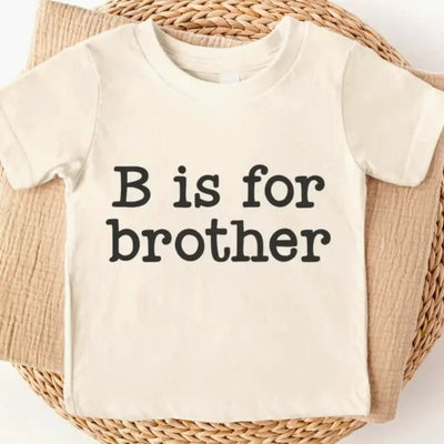B is for brother cotton shirt | Oak and Pine | Bee Like Kids