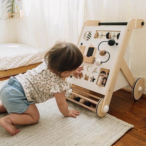Wonder and Wise Wooden baby Activity Walker | Bee Like Kids