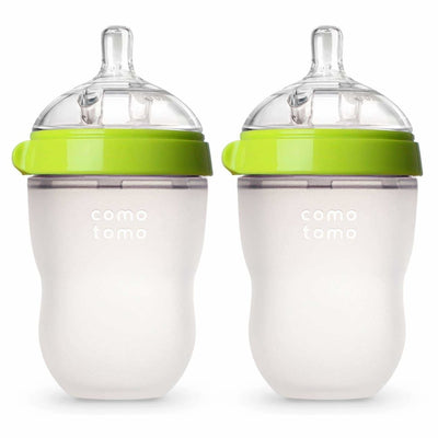 Baby Bottle Double Pack - Green | Comotomo | Feeding - Bee Like Kids