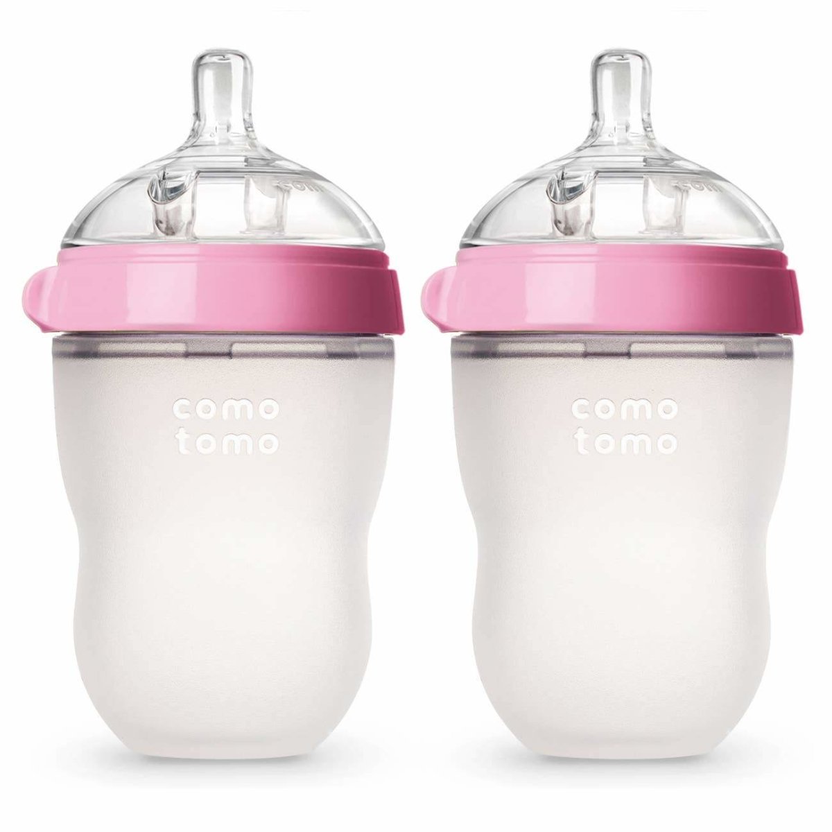 Baby Bottle Double Pack - Pink | Comotomo | Feeding - Bee Like Kids