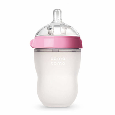 Baby Bottle Single Pack - Pink | Comotomo | Feeding - Bee Like Kids