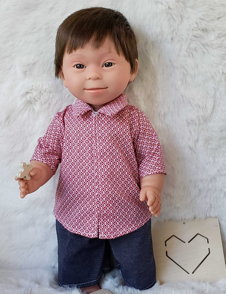   Brunette Baby Doll Boy with Down Syndrome | Bee Like Kids