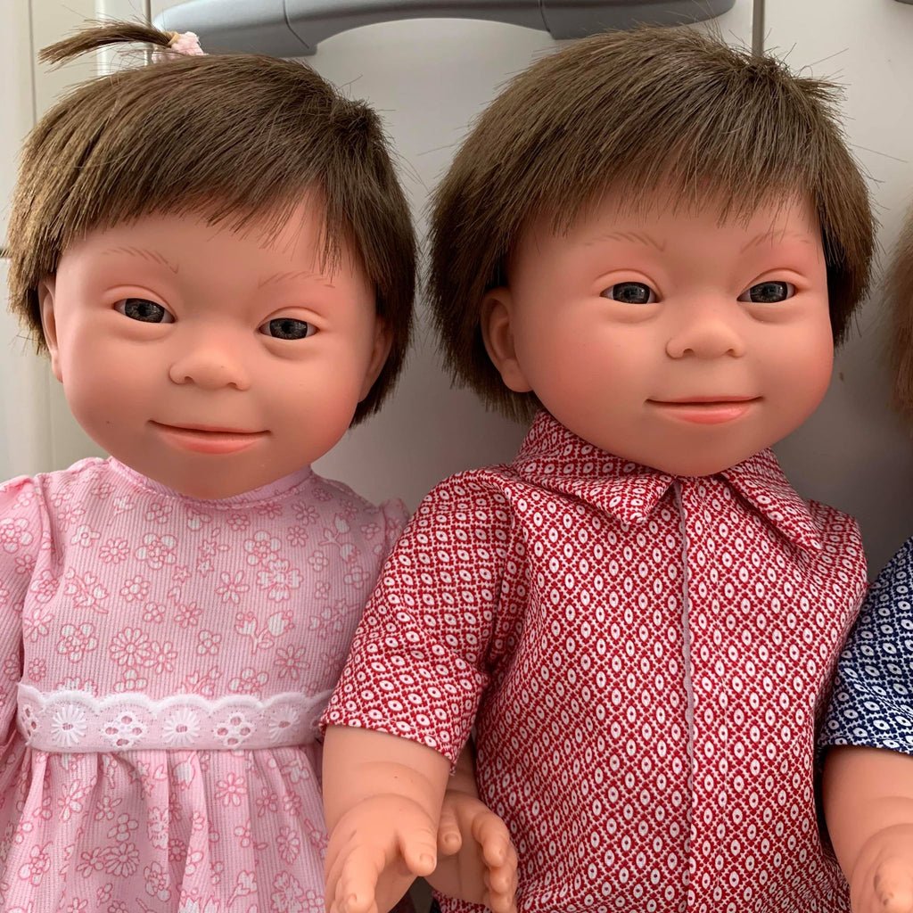 Baby Doll Boy with Down Syndrome - Brunette | Belonil | Dolls - Bee Like Kids