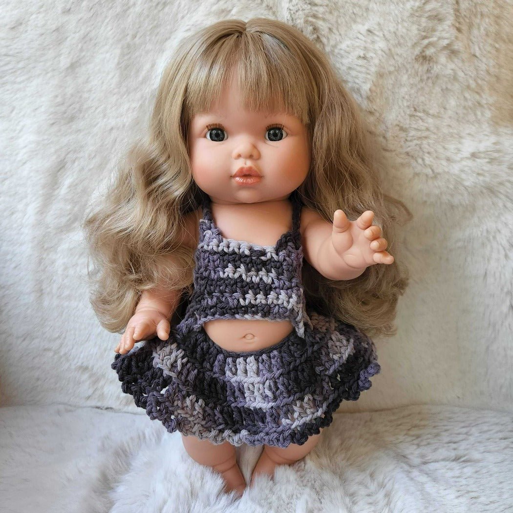 Baby Doll Crochet Crop Top Dress | Minikane Dolls Dress | Bee Like Kids