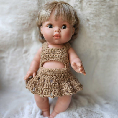 Baby Doll Crochet Crop Top Dress  Bee Like Kids  Doll Accessories - Bee Like Kids