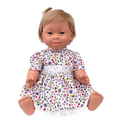 Baby Doll Girl with Down Syndrome - Blonde | Belonil | Dolls - Bee Like Kids