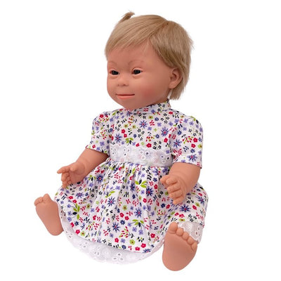 Baby Doll Girl with Down Syndrome - Blonde | Belonil | Dolls - Bee Like Kids