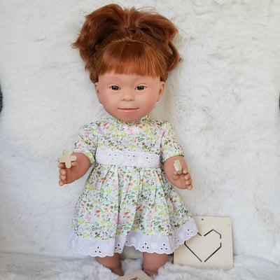 Redhead Baby Doll Girl with Down Syndrome  | Bee Like Kids