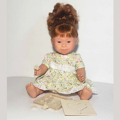 Redhead Baby Girl Doll with Down Syndrome | Bee Like Kids
