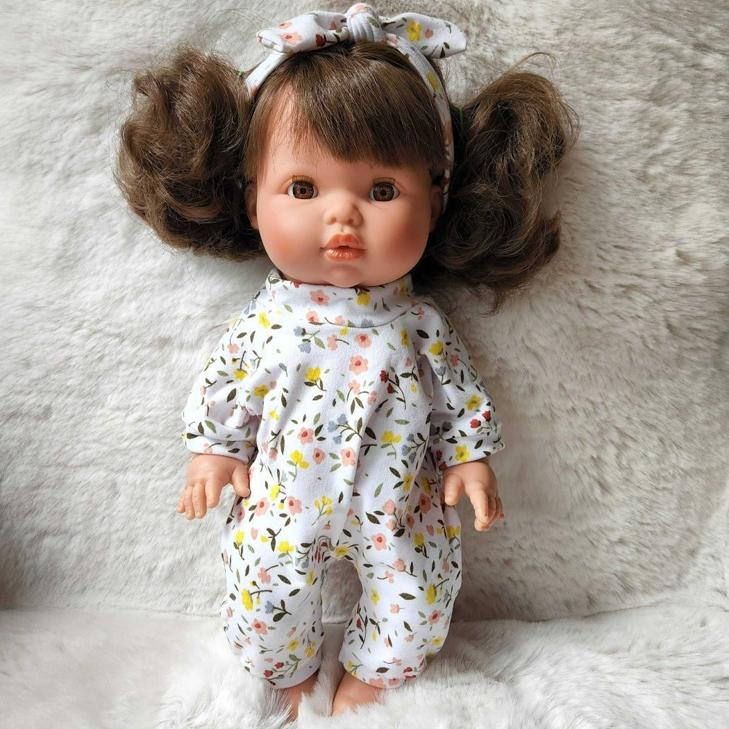 Baby Doll Jumpsuit with Headband -Floral | Bee Like Kids