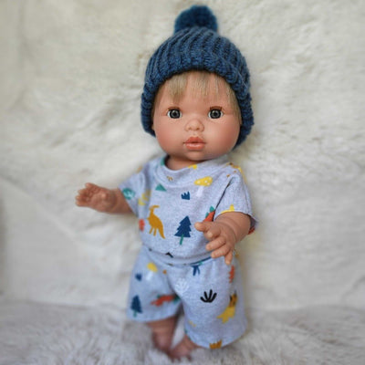 Mini Colettos Baby Boy Doll Loungewear Set -Dino | Bee Like Kids