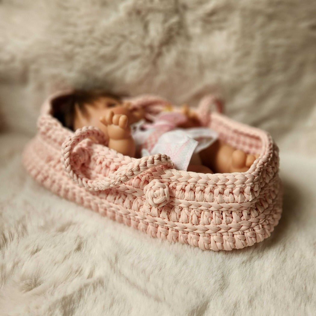 Pepotes Moses Basket Pink | Bee Like Kids