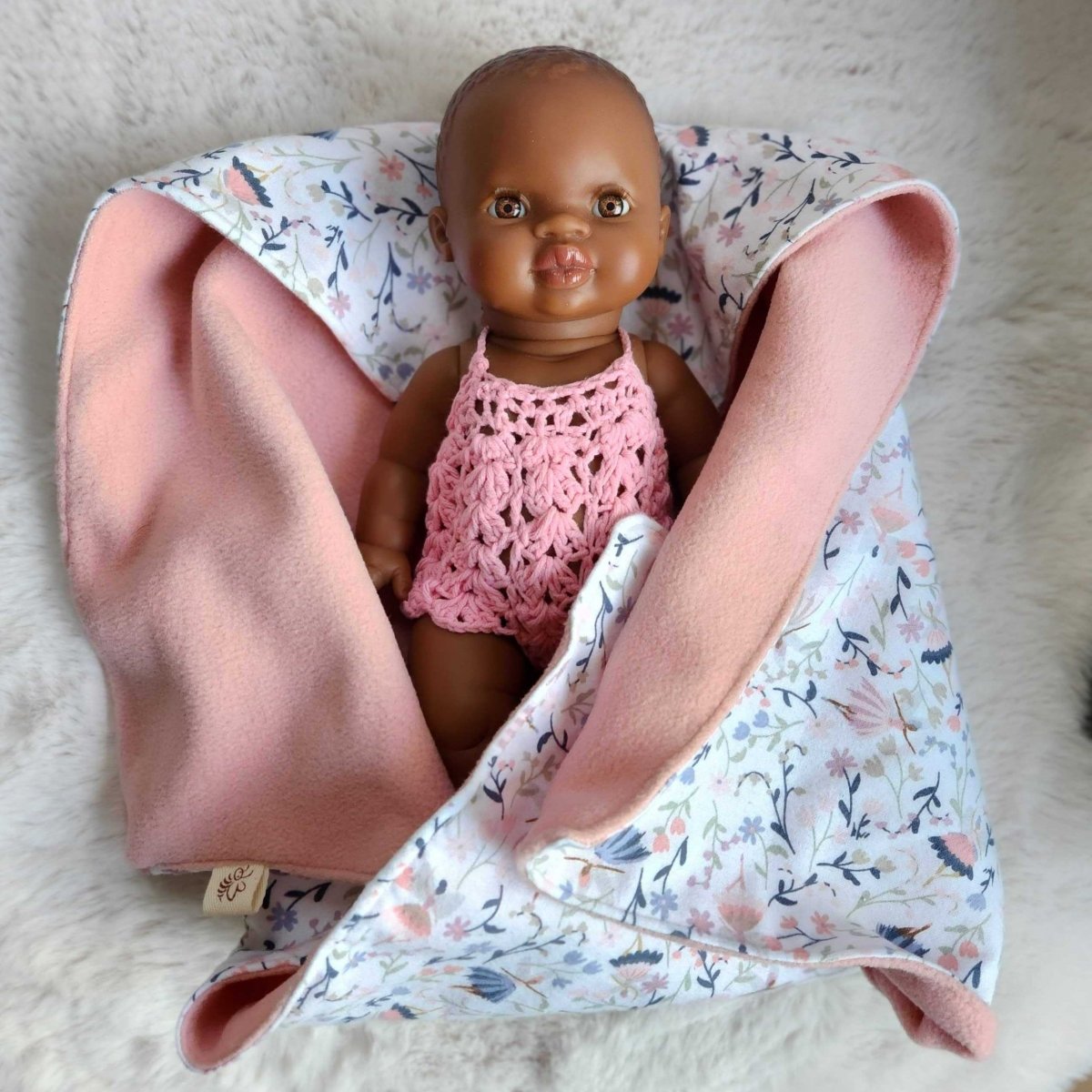 Baby Doll Swaddle Blanket - Floral