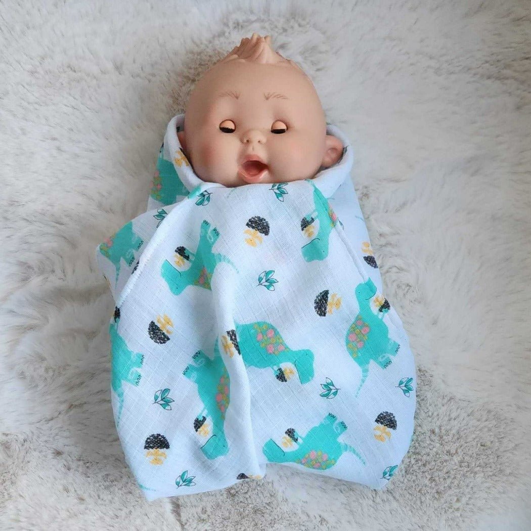 Baby Doll Swaddle - Dinosaurs