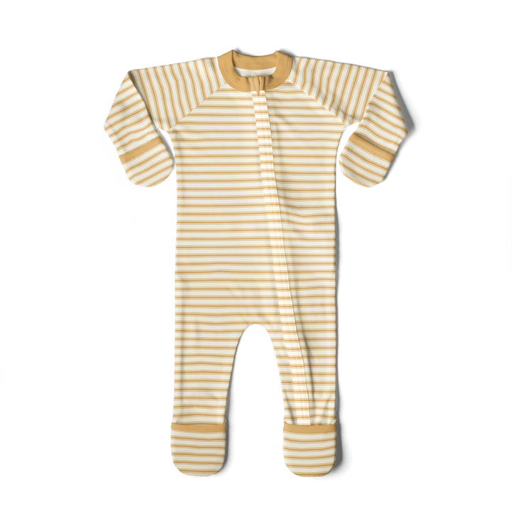Baby Footies - Sun Stripe | goumikids | Footies - Bee Like Kids