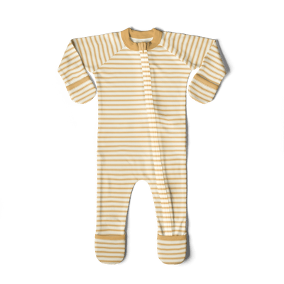 Baby Footies - Sun Stripe | goumikids | Footies - Bee Like Kids
