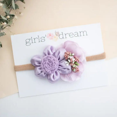 Baby Headband -Lilac Floral | Bee Like Kids