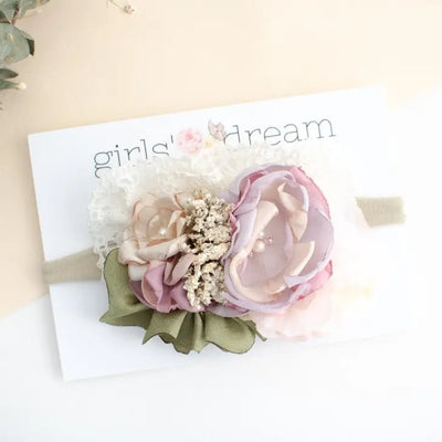 Baby Headband - Primrose Floral | Newborn Photoshoot Headband | Bee Like Kids