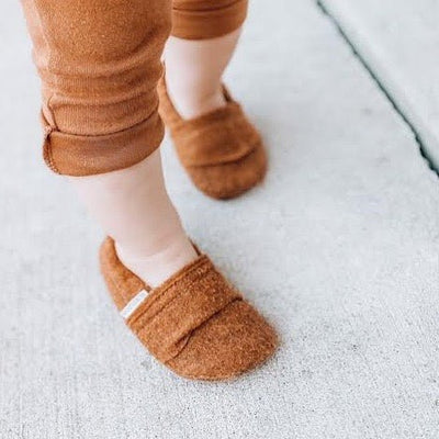 Baby Moccasins - Copper Felt | Trendy Baby Mocc Shop | Hats, Socks & Shoes - Bee Like Kids