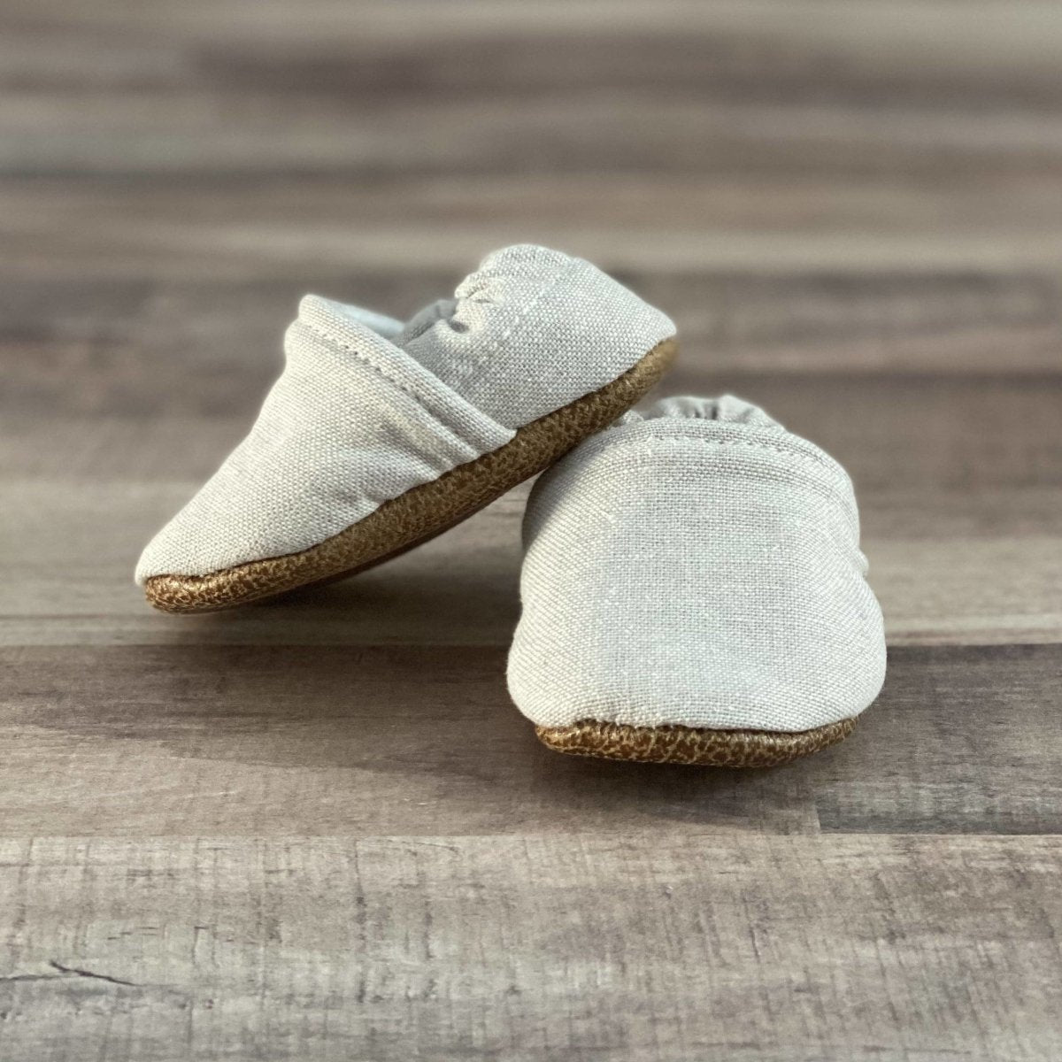 Baby Moccasins - Light Grey Textured | Trendy Baby Mocc Shop | Hats, Socks & Shoes - Bee Like Kids