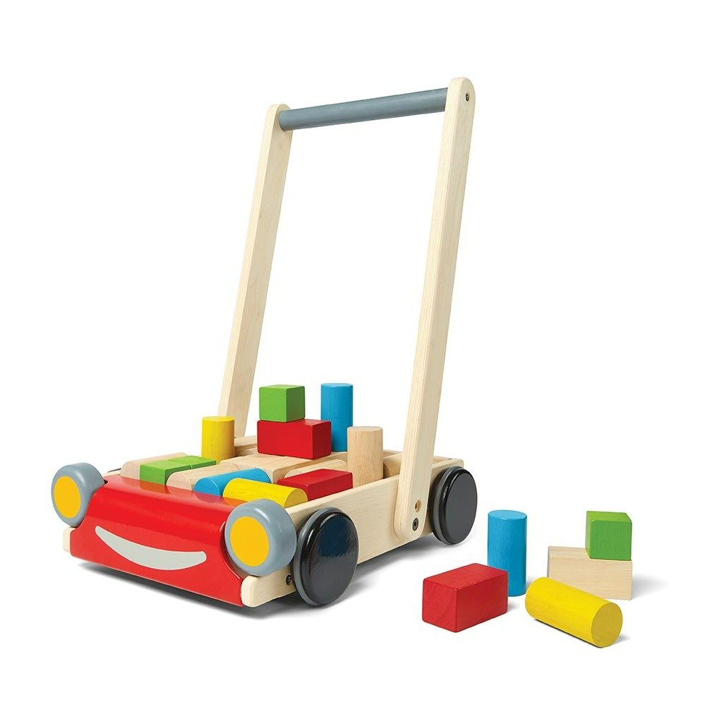 Plan Toys Baby Walker with Blocks | Bee Like Kids