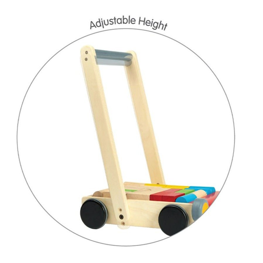 Plan Toys Baby Walker with Blocks | Bee Like Kids