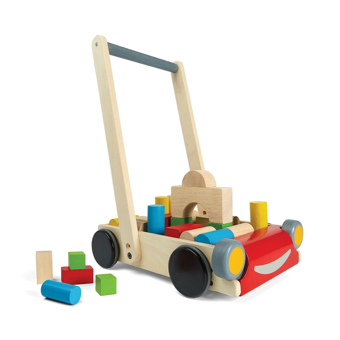 Plan Toys Baby Walker with Blocks | Bee Like Kids