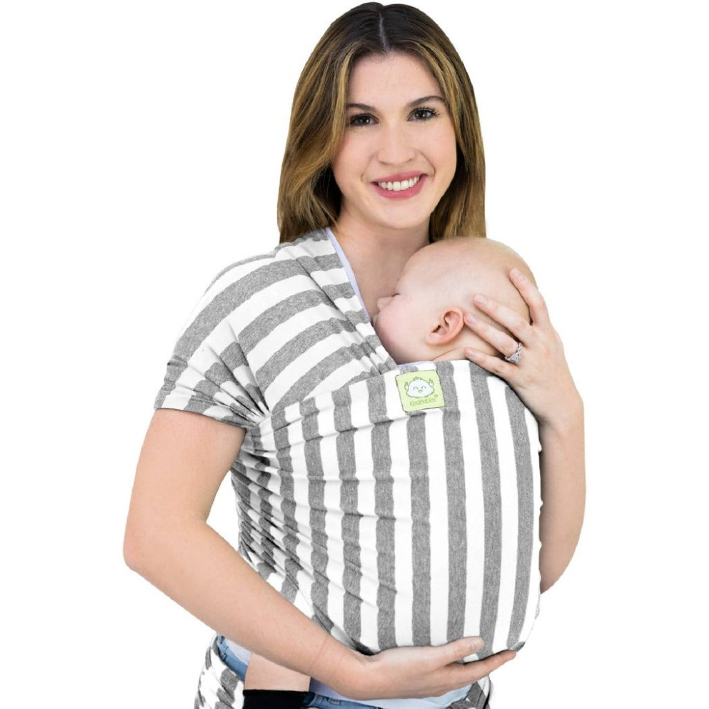 Baby Wrap Carrier - Gray Stripe | Keababy - Bee Like Kids