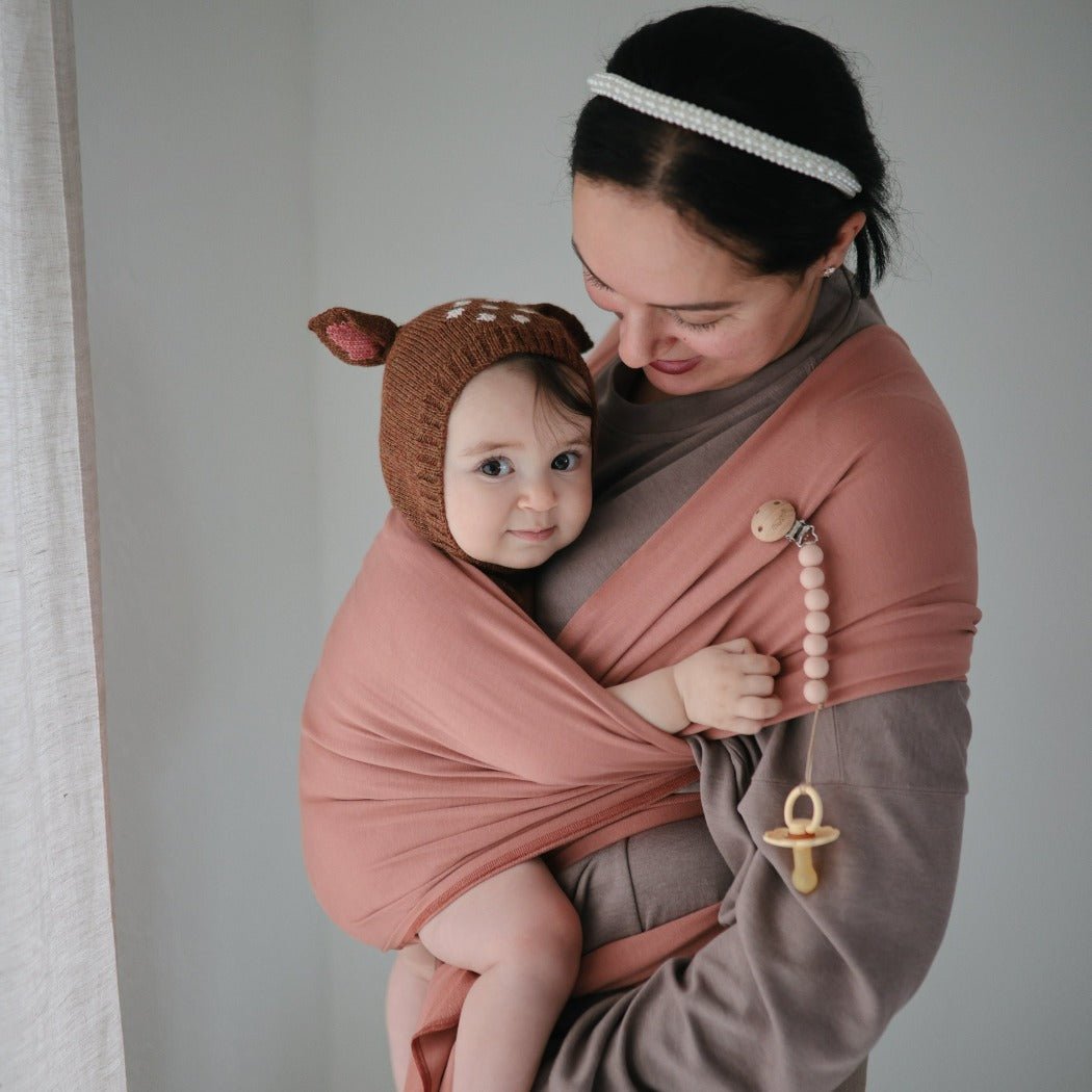 Mushie Baby Wrap Cedar | Bee Like Kids