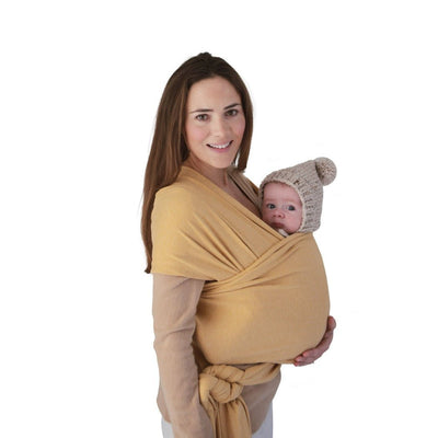 Mushie Baby Wrap  Mustard Melange | Bee Like Kids