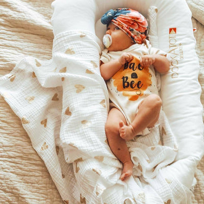 Bae Bee Honey Organic Baby Bodysuit - Short Sleeve | Urban Baby Co. | Baby Clothes - Bee Like Kids