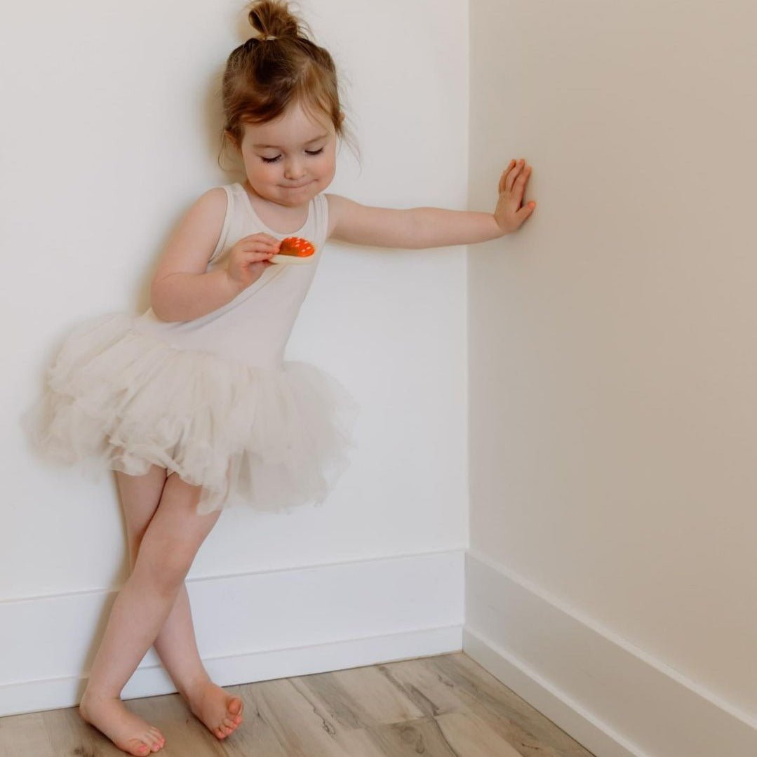 B.A.E. Tutu Dress - Pearl Ivory | I Love Plum | Bee Like Kids