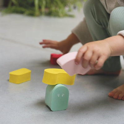 Balancing Blocks - Blokki Coral Pink