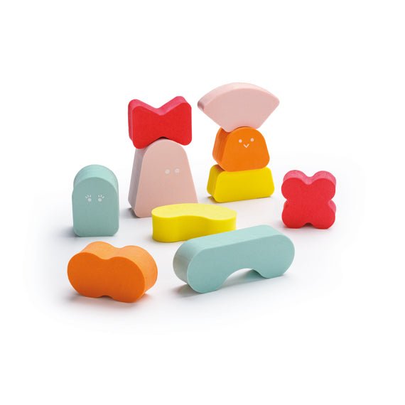 Balancing Blocks - Blokki Coral Pink