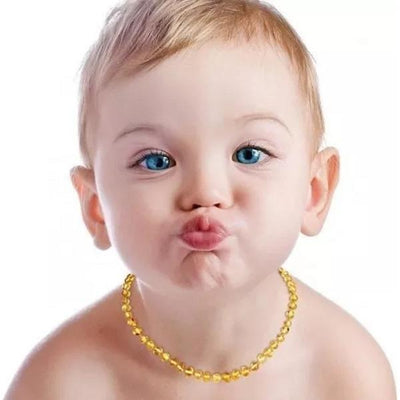 Baltic Amber Teething Necklace - Lemon | Ecopiggy | Baby Essentials - Bee Like Kids