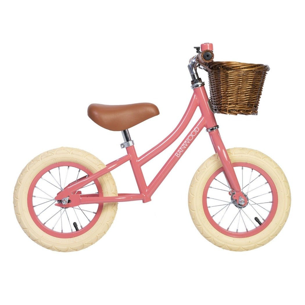 Banwood First Go Coral | Retro Balance Bike | Bee Like Kids