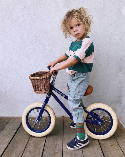 Banwood Frist Go Navy | Vintage balance Bike | Bee Like Kids