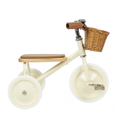 Banwood Trike - Cream | Toddler Vintage Tricycle | Bee Like Kids