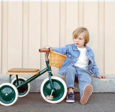 Banwood Trike Green | Push Tricycle | Bee Like Kids