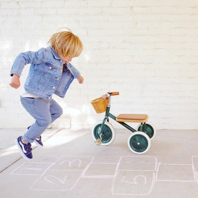 Banwood Trike Green | Push Tricycle | Bee Like Kids