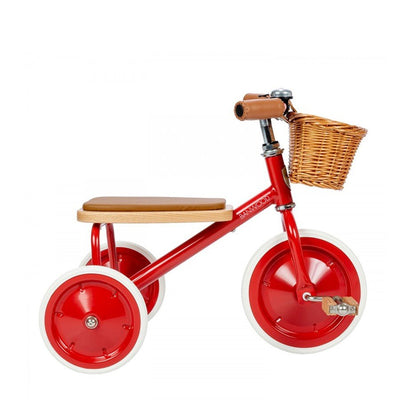 Bannwood Trike Red | Retro Toddler Tricycle | Bee Like Kids